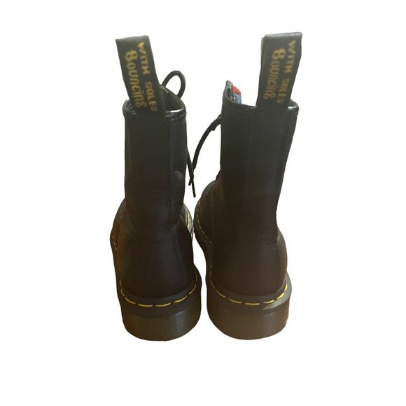 Dr. Martens 1460 MONO 8 Eye Leather Boots  BLACK SMOOTH US 4 M, US 5 L, UK 3 - Picture 2 of 16
